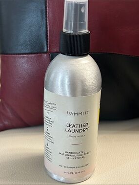 Hammitt Silver Bottle with Pink Label Leather Laundry Spray